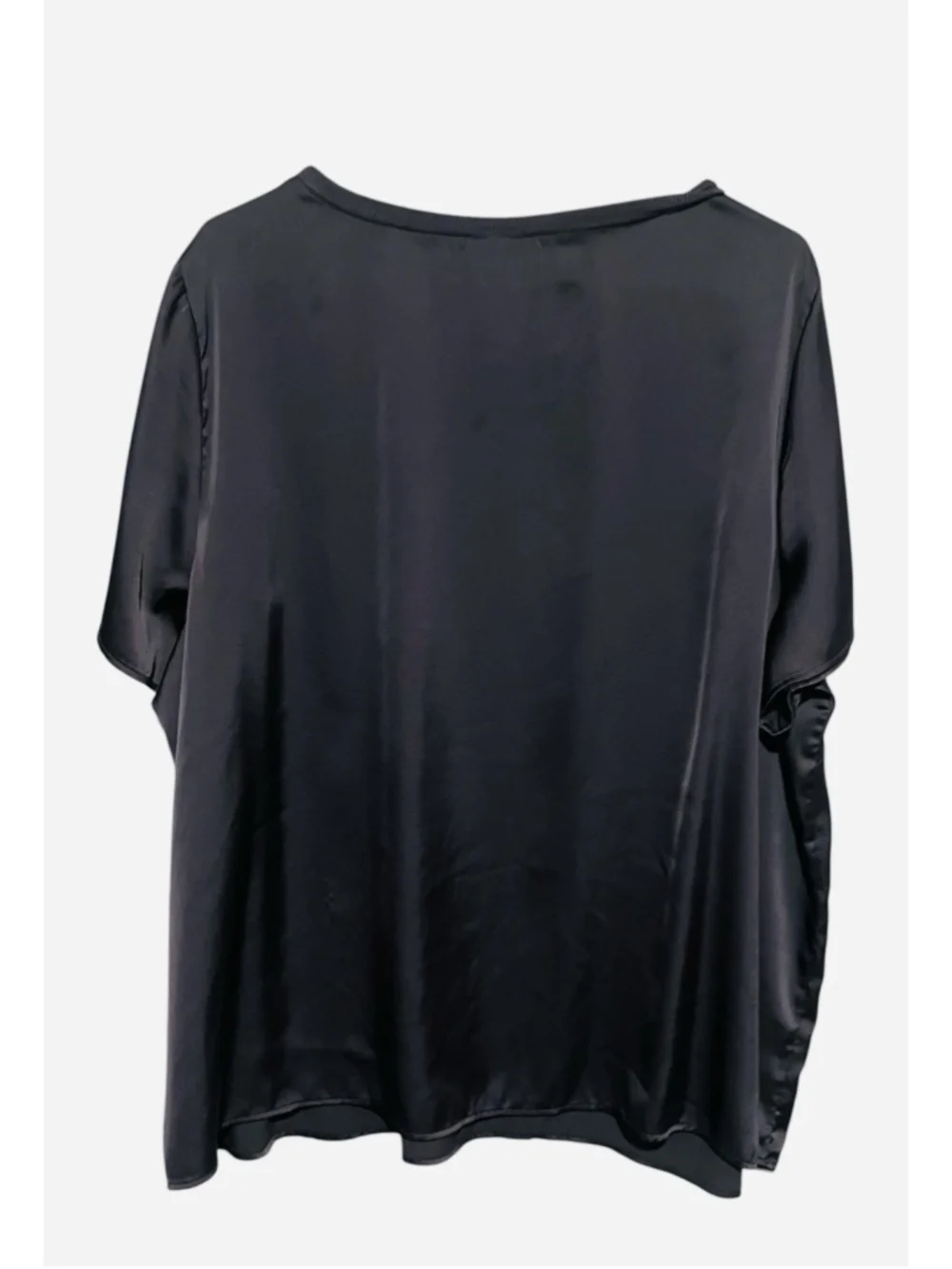 TORRID Abby Satin Tee Women’s 2X 2 Gray Blouse Short Sleeve Silky Top